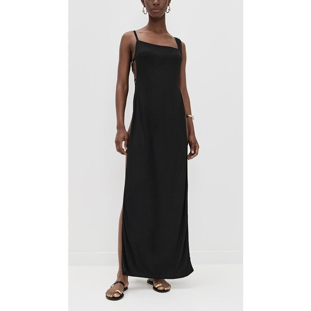 Riot Swim Monroe *In Fiji Yellow* Coverup Side Split Maxi Dress NWT S/M